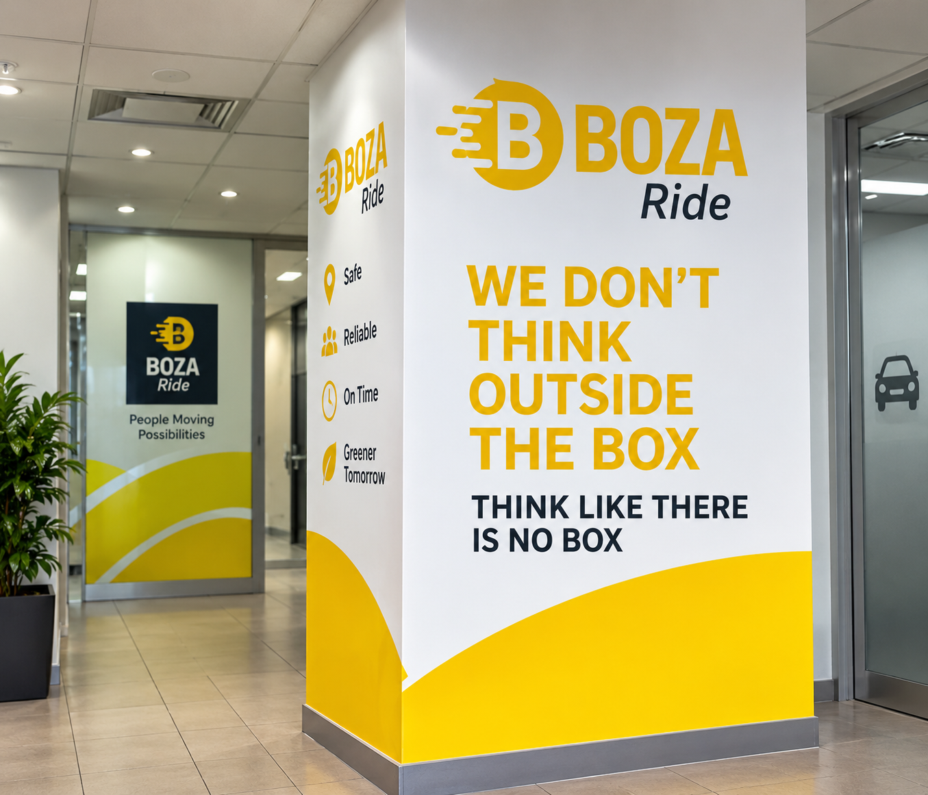 BOZA Ride Environmental Branding